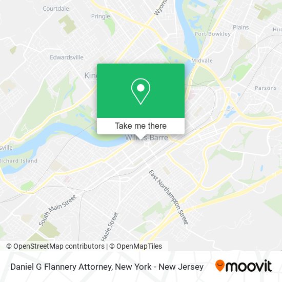 Daniel G Flannery Attorney map