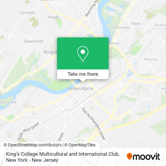 King's College Multicultural and International Club map