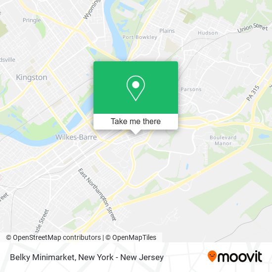 Mapa de Belky Minimarket