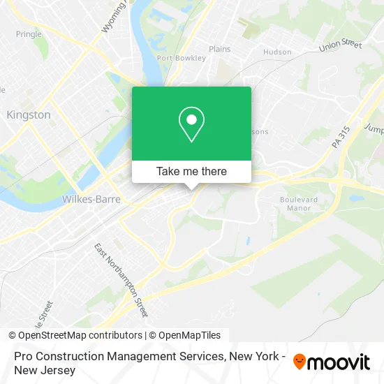 Pro Construction Management Services map