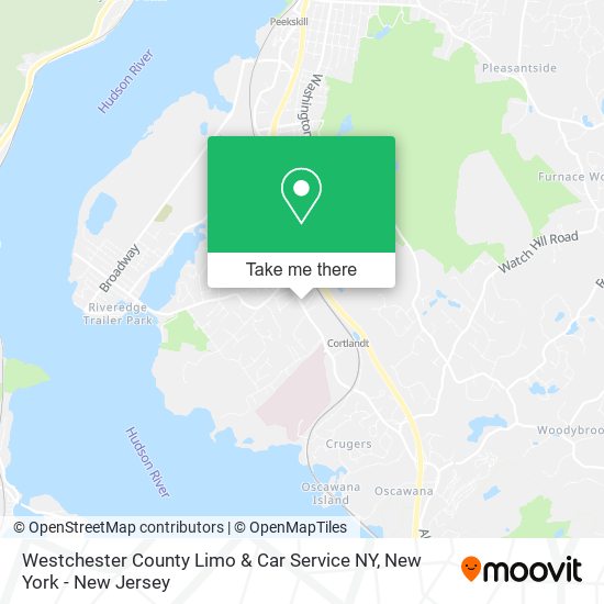 Mapa de Westchester County Limo & Car Service NY