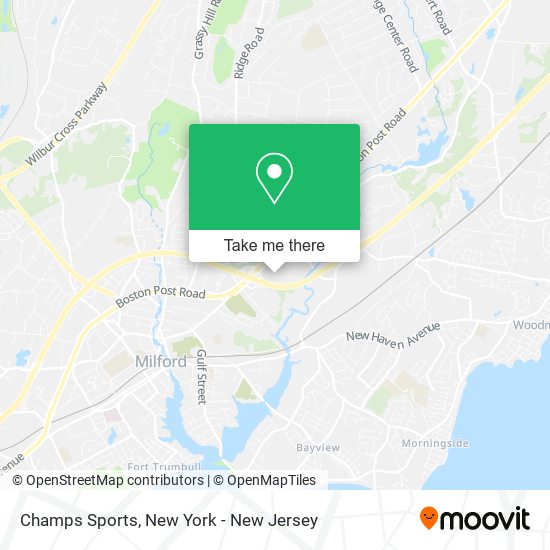 Mapa de Champs Sports