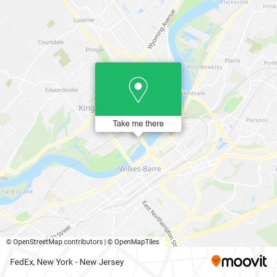 FedEx map