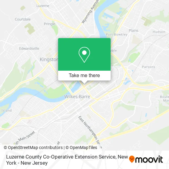 Luzerne County Co-Operative Extension Service map