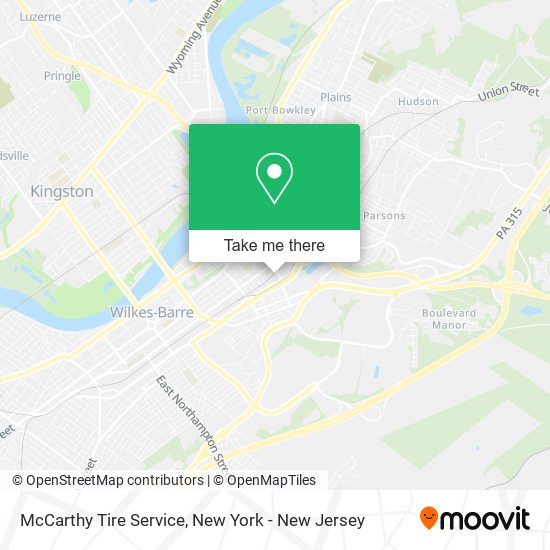 McCarthy Tire Service map