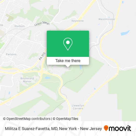 Militza E Suarez-Favetta, MD map