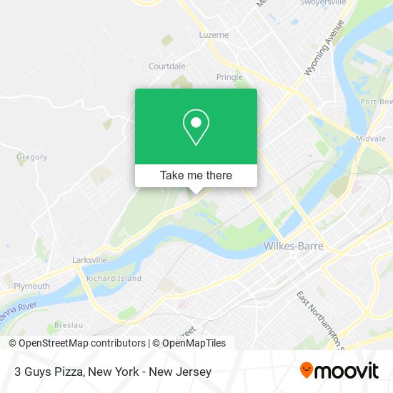 3 Guys Pizza map