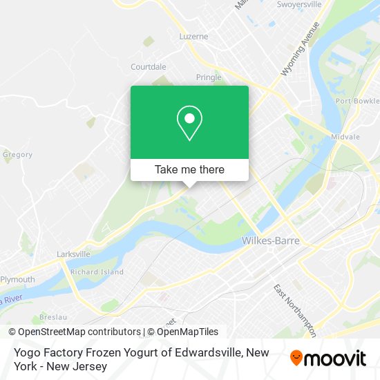Mapa de Yogo Factory Frozen Yogurt of Edwardsville