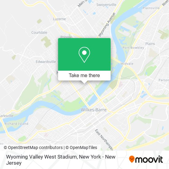 Wyoming Valley West Stadium map