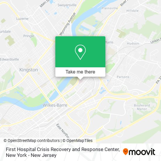 First Hospital Crisis Recovery and Response Center map