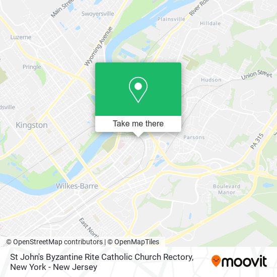 Mapa de St John's Byzantine Rite Catholic Church Rectory
