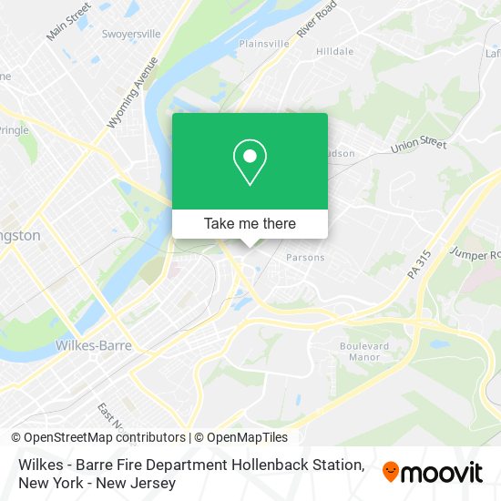 Wilkes - Barre Fire Department Hollenback Station map