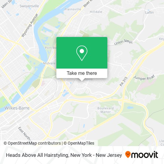 Heads Above All Hairstyling map