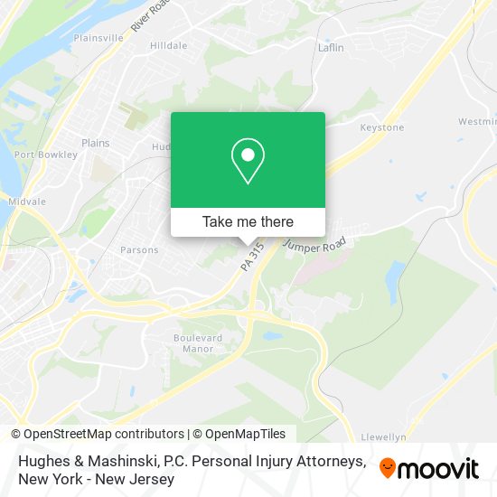 Hughes & Mashinski, P.C. Personal Injury Attorneys map