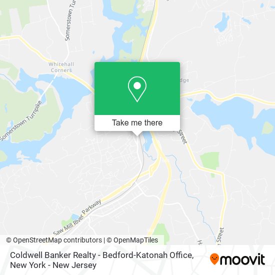 Coldwell Banker Realty - Bedford-Katonah Office map
