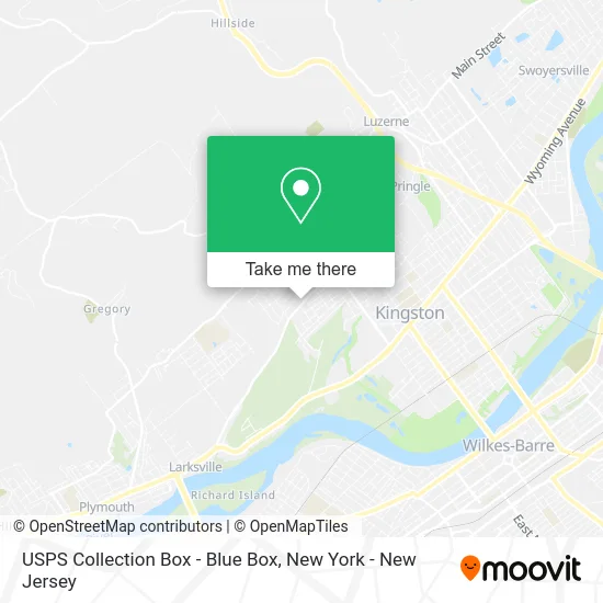 USPS Collection Box - Blue Box map