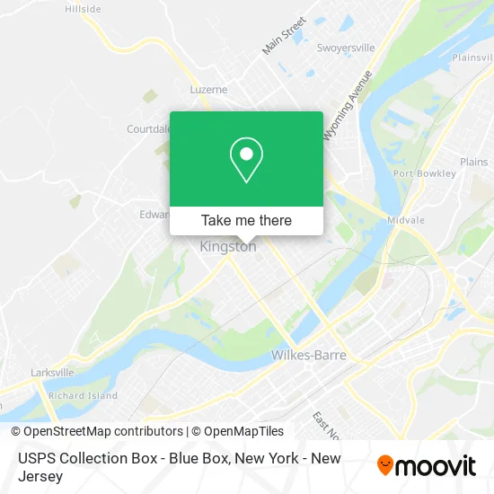 USPS Collection Box - Blue Box map