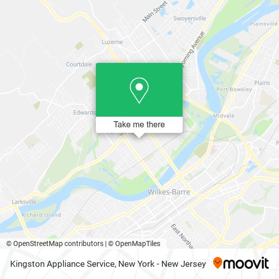 Mapa de Kingston Appliance Service