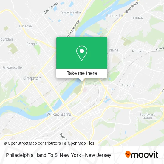 Philadelphia Hand To S map