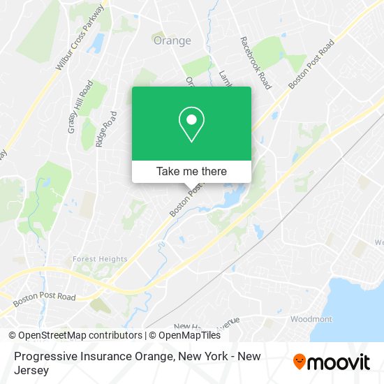 Progressive Insurance Orange map