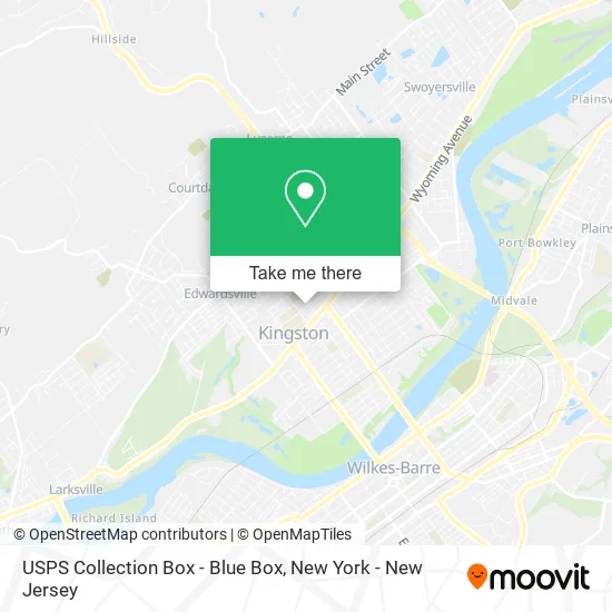 USPS Collection Box - Blue Box map