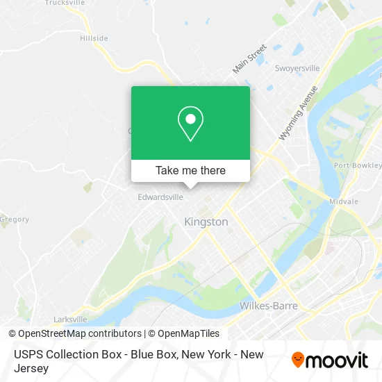 USPS Collection Box - Blue Box map