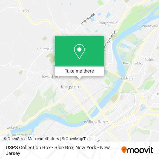 USPS Collection Box - Blue Box map