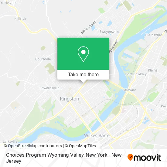 Choices Program Wyoming Valley map