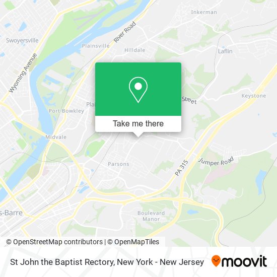 St John the Baptist Rectory map