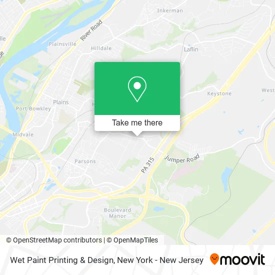 Wet Paint Printing & Design map