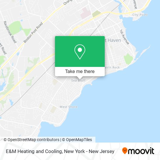 E&M Heating and Cooling map