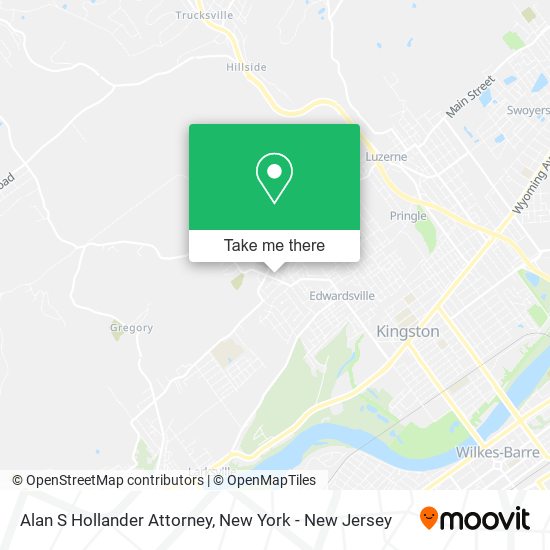 Alan S Hollander Attorney map