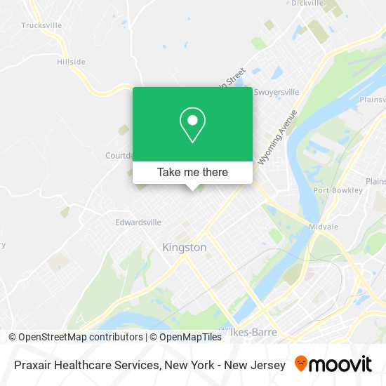 Mapa de Praxair Healthcare Services