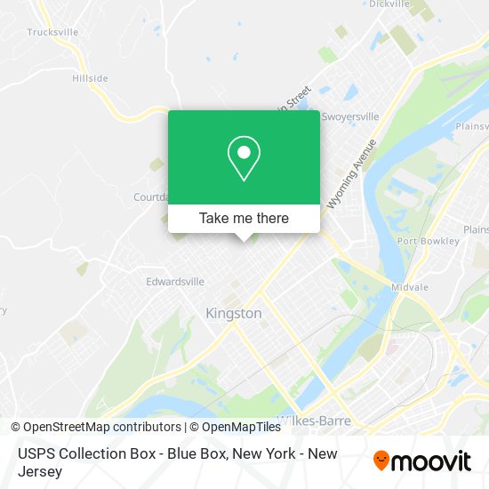 USPS Collection Box - Blue Box map