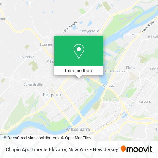 Chapin Apartments Elevator map