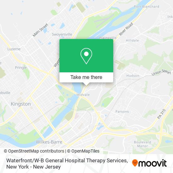 Waterfront / W-B General Hospital Therapy Services map