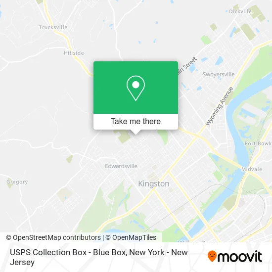 USPS Collection Box - Blue Box map