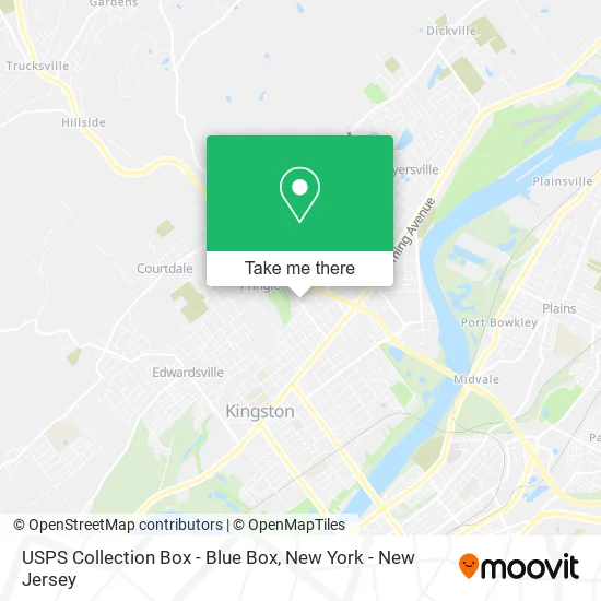 USPS Collection Box - Blue Box map