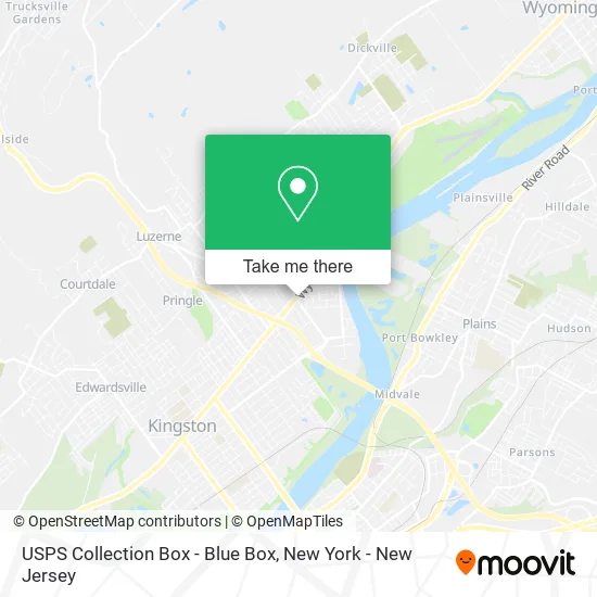 USPS Collection Box - Blue Box map