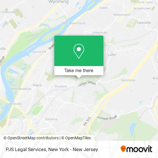 PJS Legal Services map