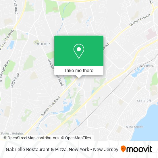 Mapa de Gabrielle Restaurant & Pizza