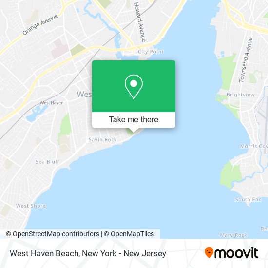 West Haven Beach map