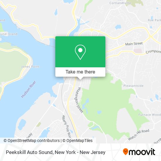 Peekskill Auto Sound map