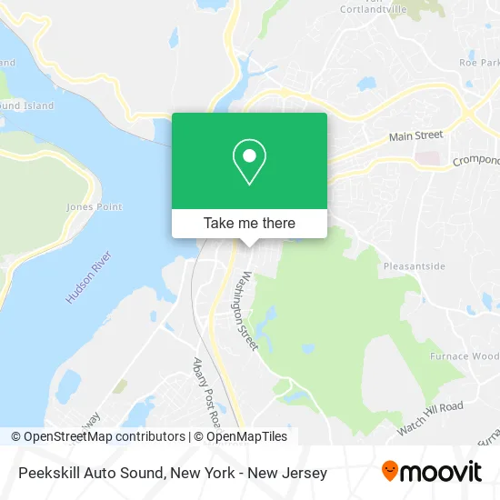Peekskill Auto Sound map