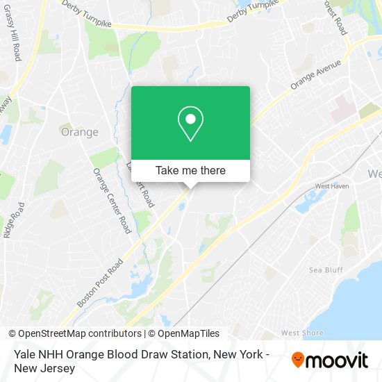 Yale NHH Orange Blood Draw Station map