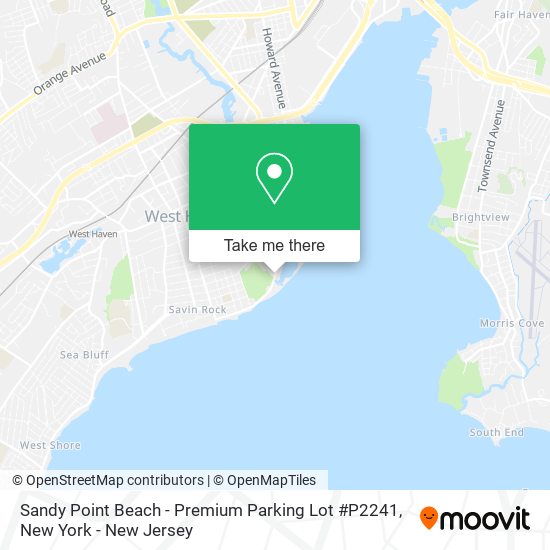 Sandy Point Beach - Premium Parking Lot #P2241 map