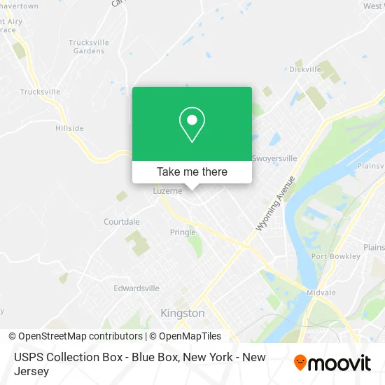 USPS Collection Box - Blue Box map