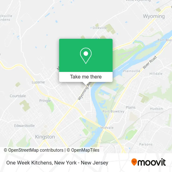 One Week Kitchens map