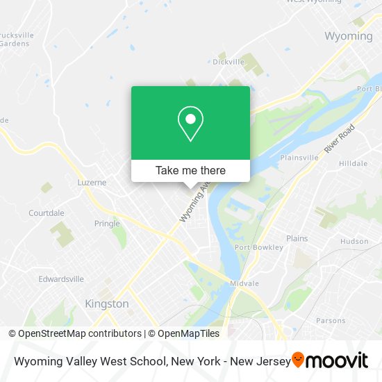 Wyoming Valley West School map