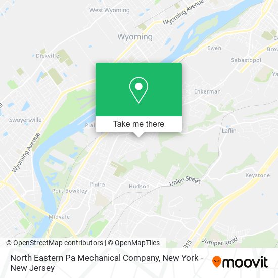 North Eastern Pa Mechanical Company map